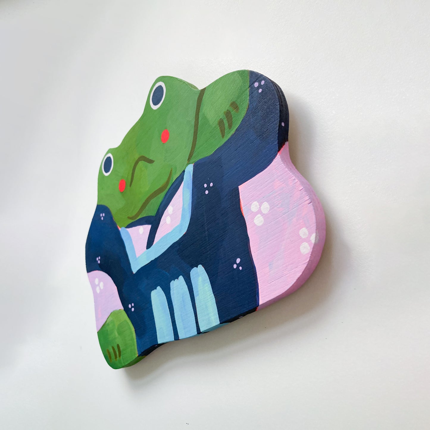 Frog Shrine No.2: Original Artwork on Plywood