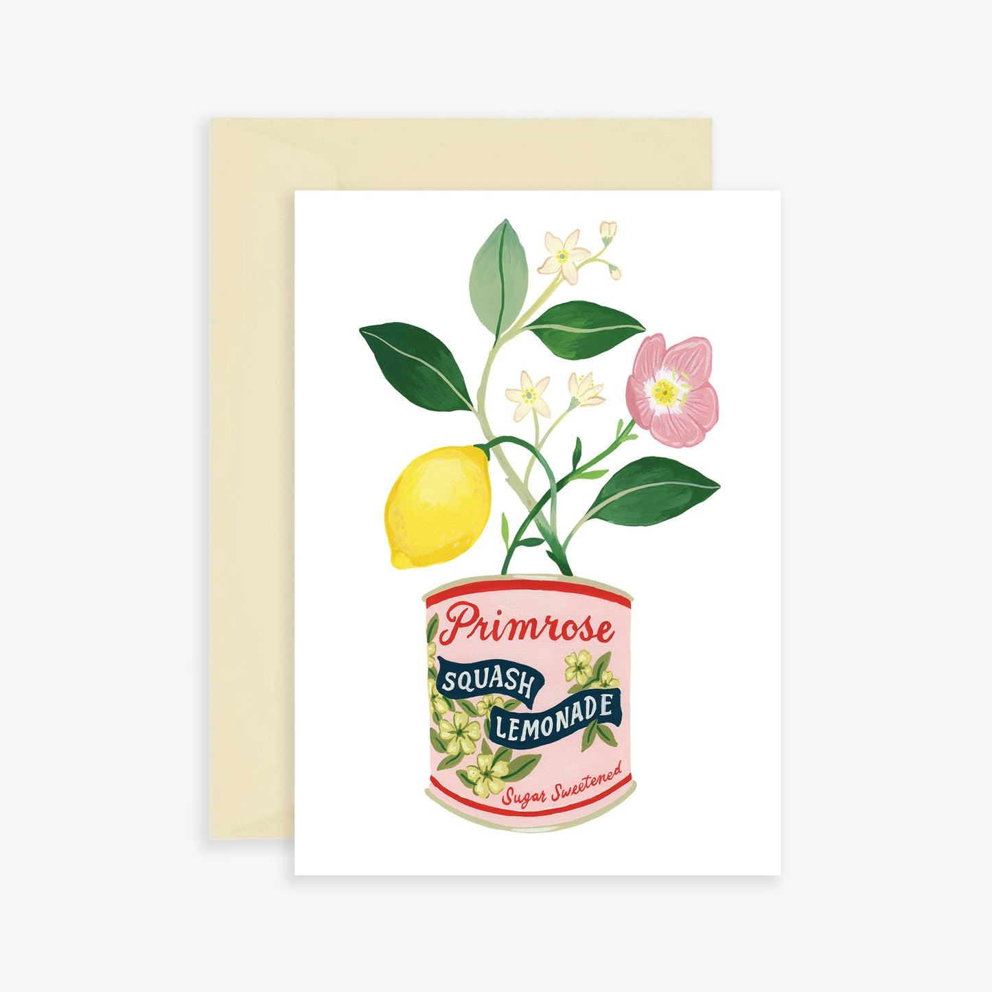 Primrose Lemonade Vintage Tin Card