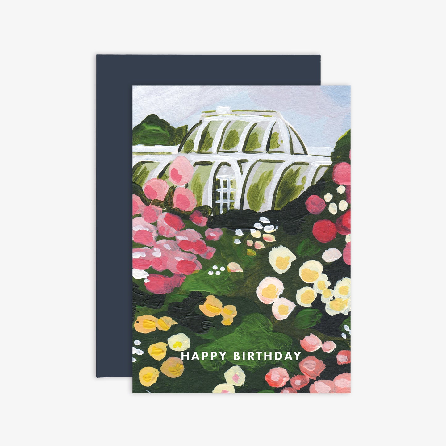 Happy Birthday Glasshouse Card