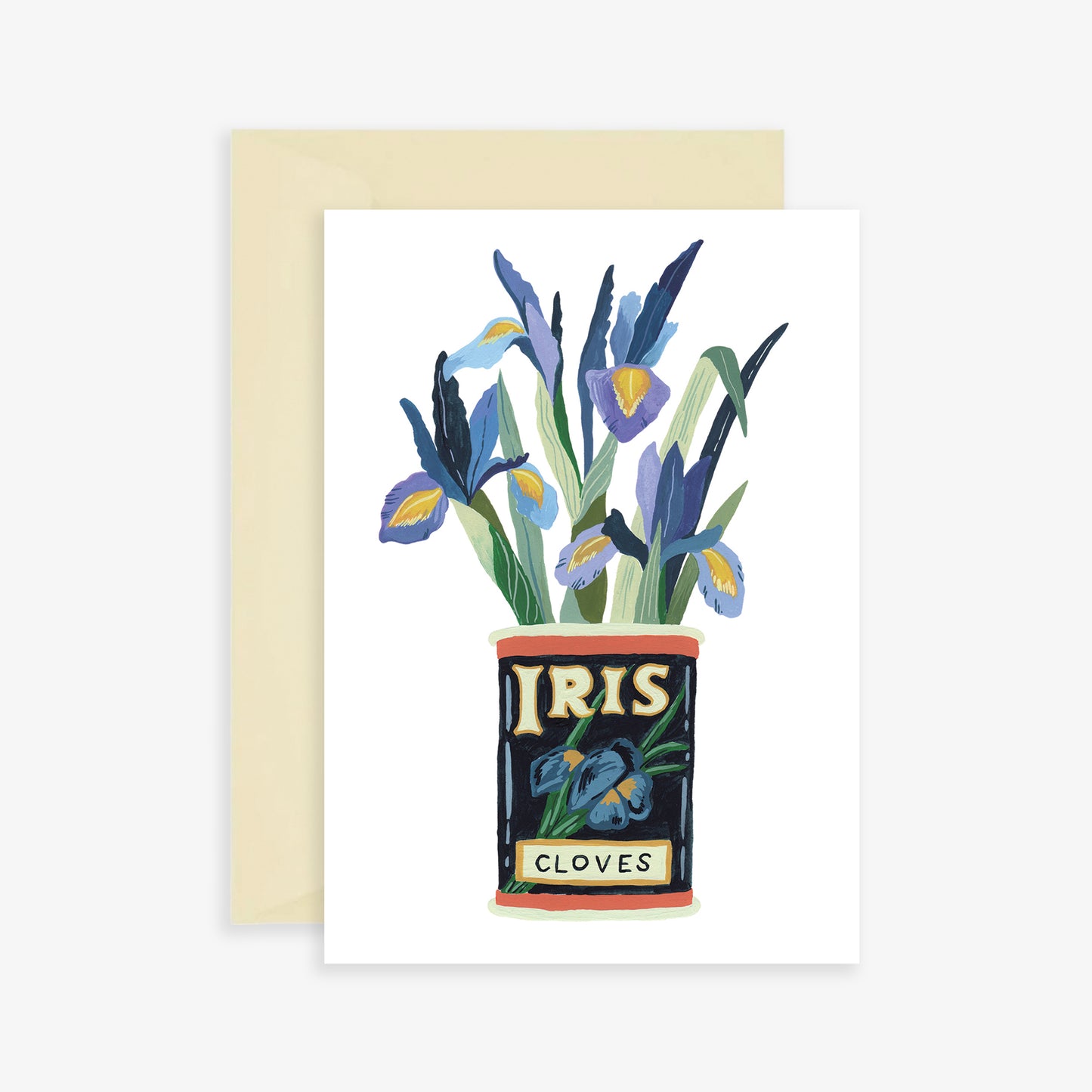Iris Vintage Tin Card